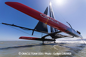 Oracle catamaran foiling 