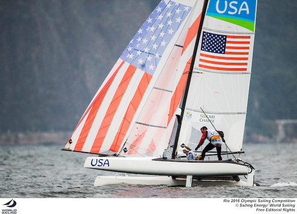 Bora Gulari-Louisa Chafee-Nacra17-USA-Rio-photo by Sailing Energy-World Sailing-sm